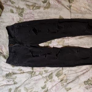 HIGH RISE WAX JEANS SZ 3